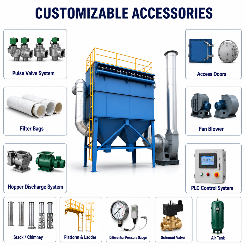 Dust Collector Accessories labelled component diagram