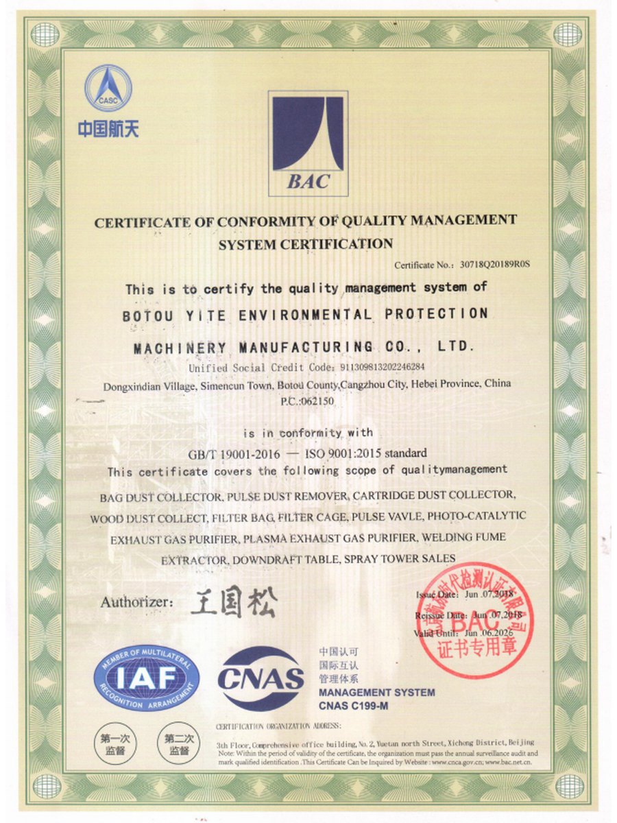 ISO 9001:2015 Quality Management
