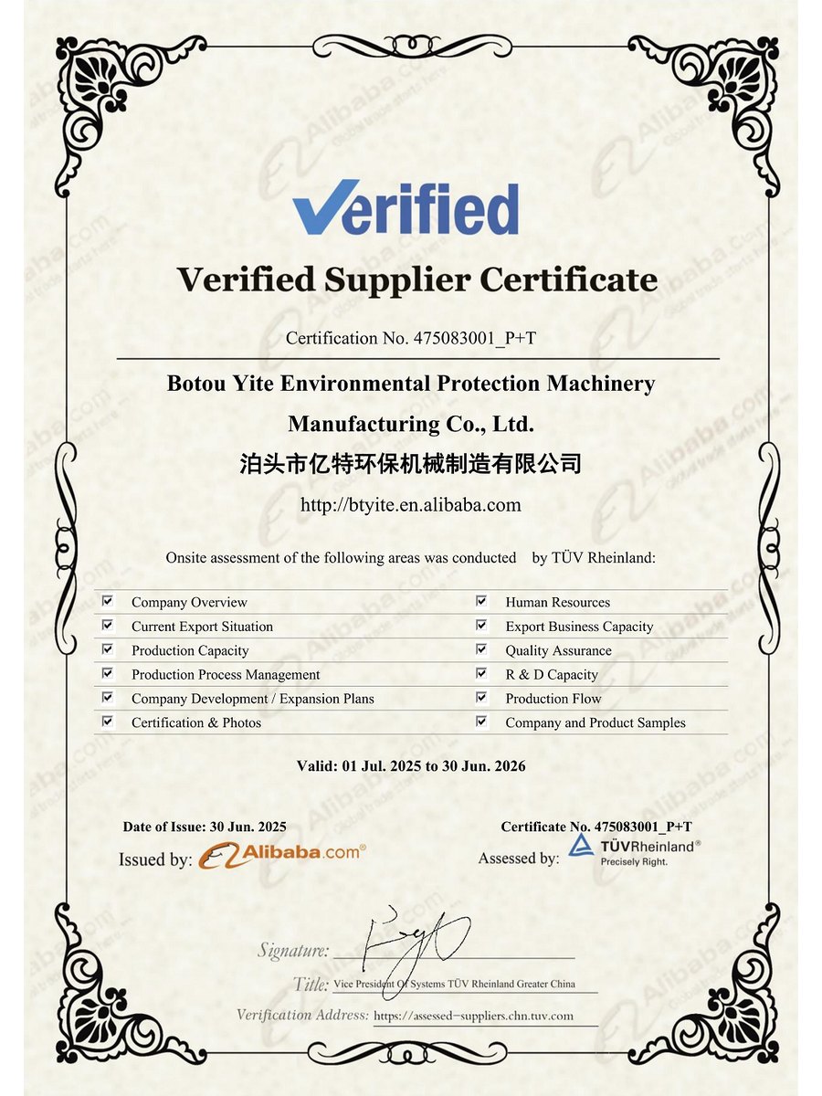 Verified Supplier Assessment